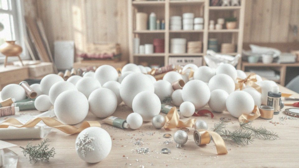 Jak zrealizować kreatywne projekty z bombkami styropianowymi?