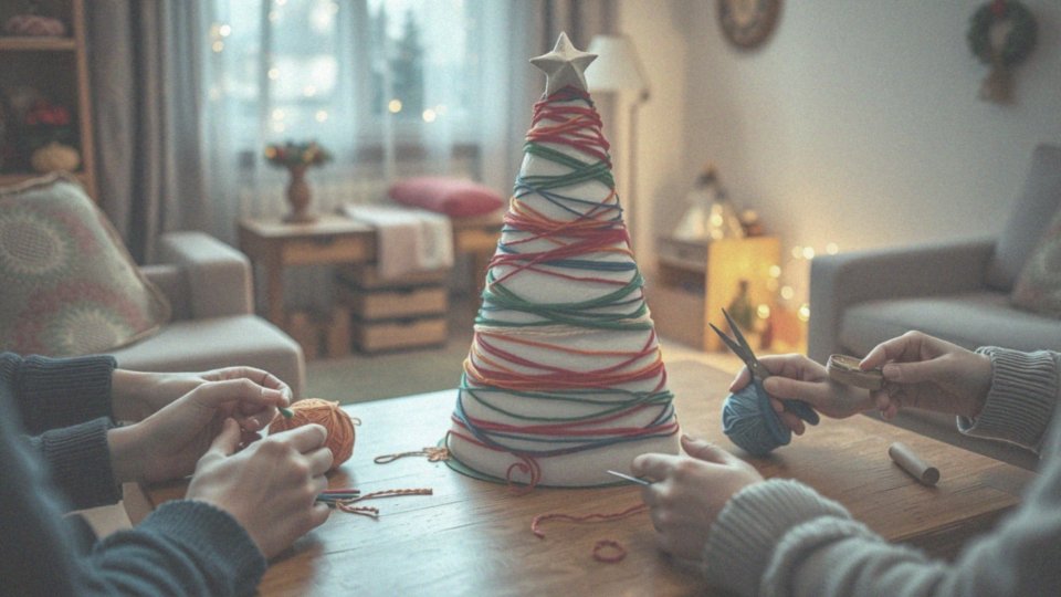 Dlaczego choinka styropianowa ze sznurka jest idealnym projektem dla całej rodziny?