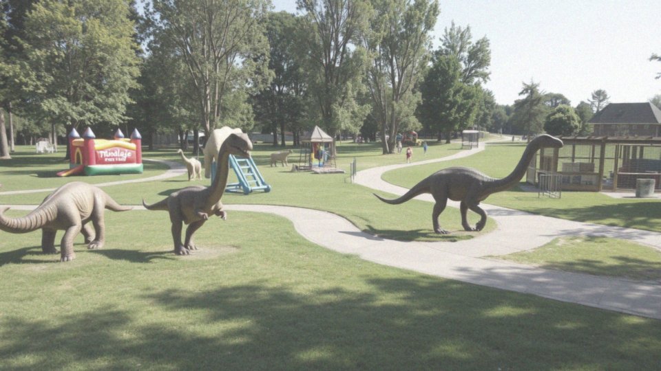 Co oferuje Park Dinozaurów 'ŁĘBA PARK' dla dzieci?